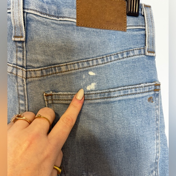 Madewell FLAWED the perfect vintage straight Jean distressed size 24 petite - Picture 4 of 5